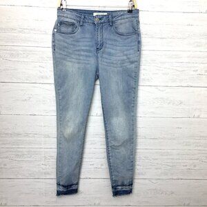 Judy Blue Skinny Jeans Frayed Hems Style JB88199 size 29 length 27"
